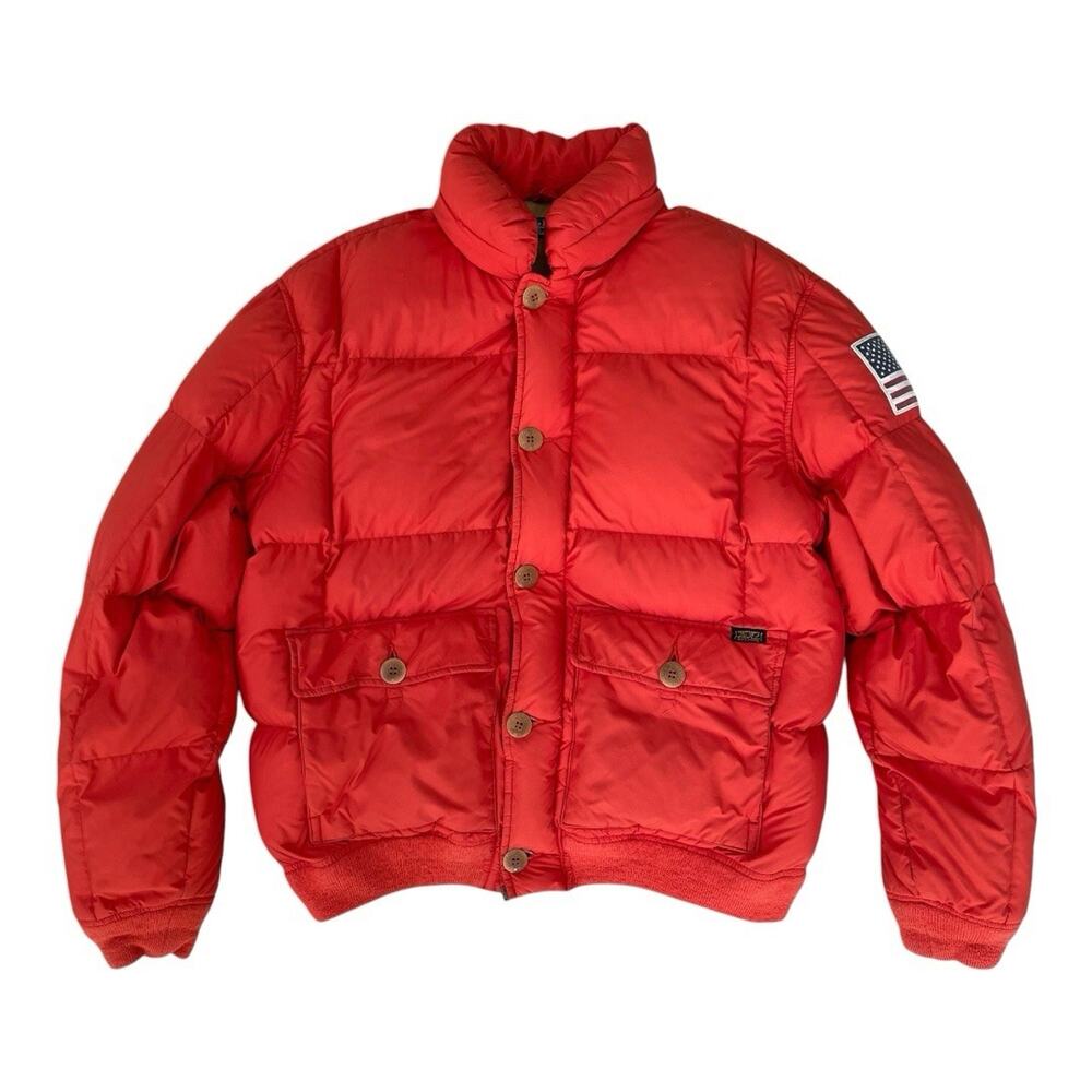 POLO Ralph Lauren Orange Puffer Expedition Jacket Men’s M/L